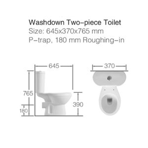Моноблок с БИДЕ LINNI ICC 6576P BIDET, задно оттичане