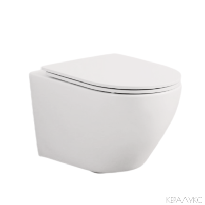 Конзолна тоалетна чиния RIMLESS ICC 4937W, бял мат