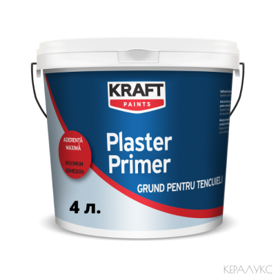 Plaster Primer Силиконов грунд за мазилка 4л, Kraft