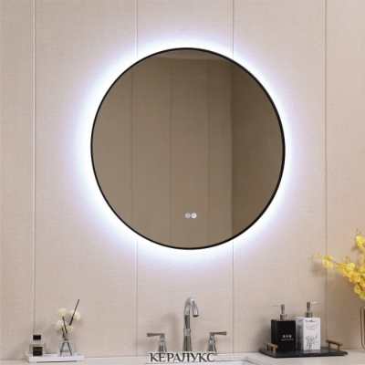 LED огледало за баня ICL 1855/80 с черна рамка