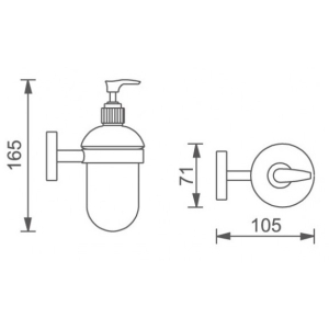 Дозатор за течен сапун АВА ICA 3463W