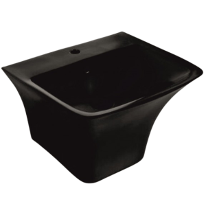 Порцеланов умивалник с полуконзола, черен мат ICC 5345MB