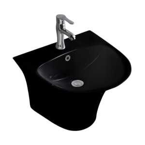 Порцеланов умивалник с полуконзола, черен мат ICC 4746MB