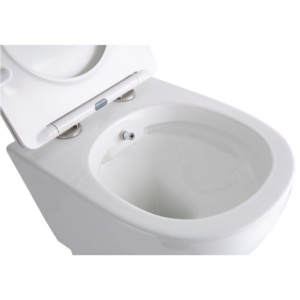 Стенна тоалетна чиния с БИДЕ ICC 3755W BIDET,  RIMLESS, ултратънка седалка