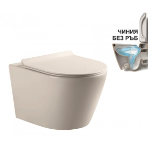 Конзолна тоалетна чиния с компактен дизайн RIMLESS ICC 4863NEW