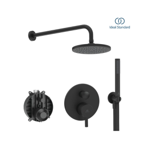 ПРОМО Душ комплект за вграждане CERALINE Ideal Standart, цвят ЧЕРНА КОПРИНА