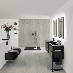 ПРОМО Душ комплект за вграждане CERALINE Ideal Standart, цвят ЧЕРНА КОПРИНА