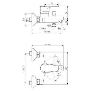 ПРОМО Комплект 3в1 ESLA, Ideal Standart