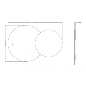 LED огледало за баня BELLINI 120x80см ICL 1954