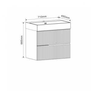 Мебел за баня ПВЦ ELORIA 7056WM