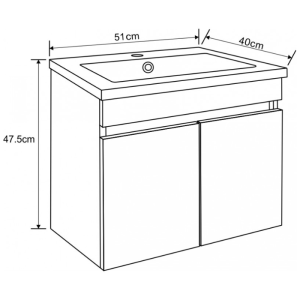 Мебел за баня ПВЦ 5082