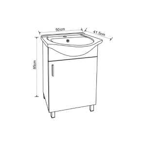 Мебел за баня ПВЦ ICP 5035