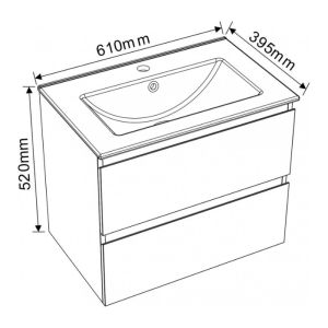Мебел за баня ПВЦ ICP6038-50